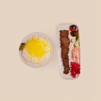 چلو کباب برگ گوسفندی